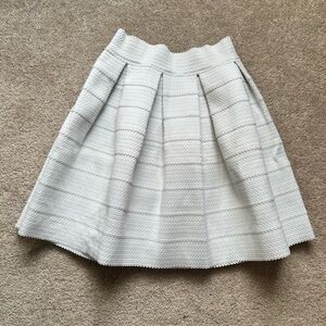 Express Flared High Waisted Pleated Mini Skirt